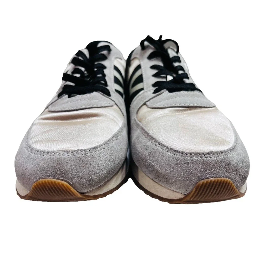 Tretorn Loyola 2 Womens Leather Casual Fashion Sneakers 8M Cream Black Gray